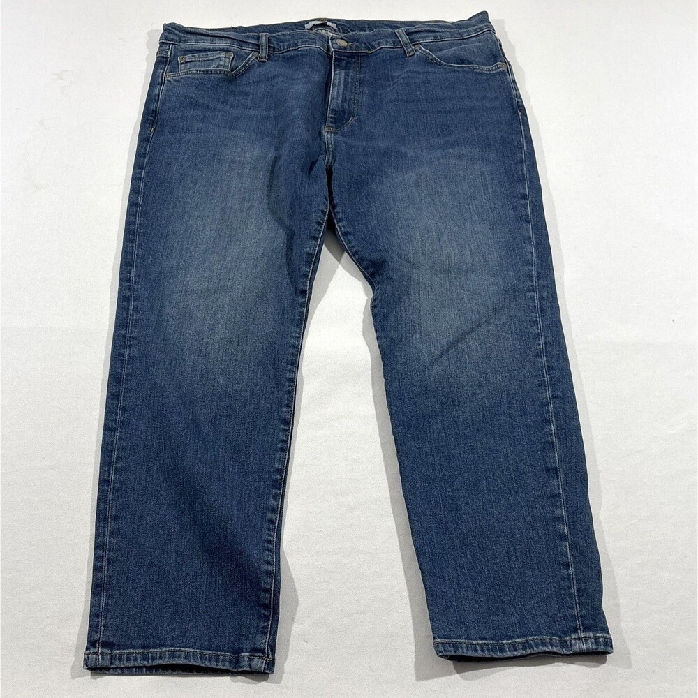 Ash & Erie Jeans Mens Blue Stretch Denim Straight Leg Mid Wash Pants Sz 38x26